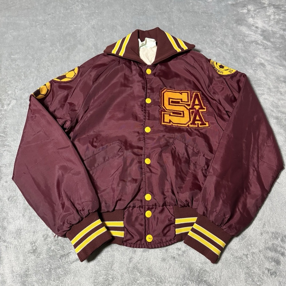 VTG‎ 1980s Schaumburg Athletic Assn. Youth L Varsity Jacket (Can Fit Womens XS)